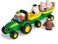 Heuwagen mit lustigen Tierger&auml;uschen