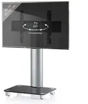 TV Standfu&szlig; Glas Fernseh Rollen St&auml;nder Fu&szlig; Tosal