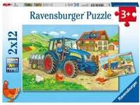 Puzzle Ravensburger Baustelle und Bauernhof 2 X 12 Teile