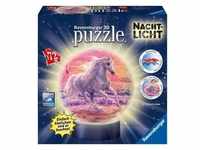 3D Puzzle Ravensburger Puzzle-Ball Nachtlicht Pferde am Strand 72 Teile