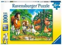 Puzzle Ravensburger Versammlung der Tiere 100 Teile XXL