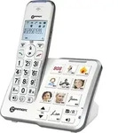 Geemarc AMPLIDECT 295 PHOTO Schnurloses Seniorentelefon Anrufbeantworter, Foto-Tasten