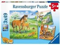 Puzzle Ravensburger Kuschelzeit 3 X 49 Teile