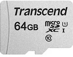 Transcend Premium 300S microSDXC-Karte 64 GB Class 10, UHS-I, UHS-Class 1