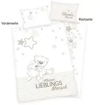 babybest&reg; 2685208063 - Lieblingsmensch Flanell-Bettw&auml;sche, 40x60 cm + 100x135 cm,