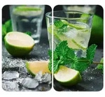Herdabdeckplatte Universal Mod. Mojito, 2er Set, f&uuml;r alle Herdarten geeignet