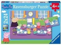 Puzzle Ravensburger PP: Peppa in der Schule 2 X 24 Teile