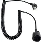 AS Schwabe 70410 Strom Verl&auml;ngerungskabel 16A Schwarz 2.50m H05VV-F 3G 1,5mm2
