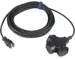 SIROX 345.503 Strom Verl&auml;ngerungskabel 16A Schwarz 3.00m H07RN-F 3G 1,5mm2