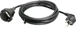 AS Schwabe 50512 Strom Verl&auml;ngerungskabel Schwarz 5.00m H05VV-F 3G 1,5mm2