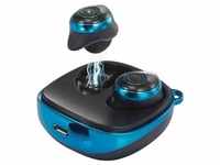 Renkforce RF-BTK-200 In Ear Kopfhörer Bluetooth® Blau, Schwarz Headset