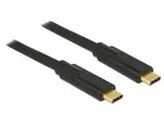 Delock USB-C&reg; Kabel USB 2.0 USB-C&reg; Stecker, USB-C&reg; Stecker 4.00m Schwarz 83868