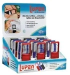 WEDO&reg; Rechtecklupe mit LED-Licht, schwarz