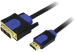 LogiLink DVI / HDMI Adapterkabel DVI-D 18+1pol. Stecker, HDMI-A Stecker 1.00 m