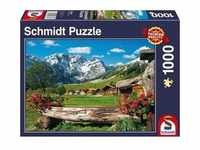 Schmidt Spiele Blick ins Bergidyll (Puzzle), Spielwaren