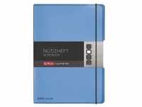 Herlitz Notizheft flex A4 2x40 Blatt Lineatur 27+28, blau