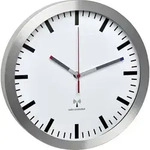TFA Dostmann 60.3528.02 Funk Wanduhr 30mm x 45mm Aluminium Leisegang-Uhrwerk