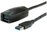 Roline USB-Kabel USB 3.2 Gen1 USB-A Stecker, USB-A Buchse 5.00 m Schwarz 12.04.1096