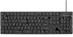 Renkforce RF-3561816 USB Tastatur Deutsch, QWERTZ Schwarz Silikonmembran