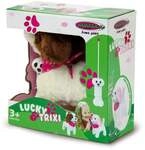 Jamara Lucky RC Pl&uuml;schhund Weiss/Braun