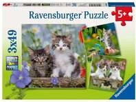 Puzzle Ravensburger S&uuml;&szlig;e Samtpf&ouml;tchen 3 X 49 Teile