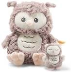 Steiff 241840 - Ollie Eule Spieluhr (Melodie: La Le Lu), Pl&uuml;sch, 21 cm