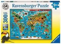 Kinderpuzzle 300 XXL Teile - Tiere rund um die Welt