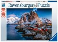 Puzzle Ravensburger Hamnoy, Lofoten 3000 Teile