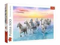 Galoppierende weiße Pferde (Puzzle)