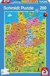 Deutschlandkarte mit Bildern (Kinderpuzzle)
