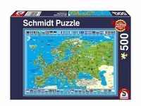 Schmidt Spiele - Europa entdecken, 500 Teile