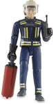 Bruder Profi-Serie bworld Feuerwehrmann mit Helm, Handschuhen und Zubeh&ouml;r
