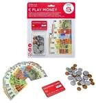 Kaufmannsladenartikel Spielgeldkarte mit Papier und M&uuml;nzgeld