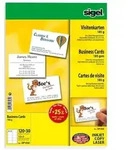 sigel Visitenkarten hochwei&szlig; 85x55mm 150 St&uuml;ck