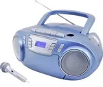 Soundmaster SCD5800BL CD-Radio UKW USB, Kassette, Radiorecorder Inkl. Mikrofon Blau