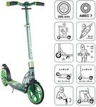 SIX DEGREES Aluminium Scooter 205 mm gr&uuml;n