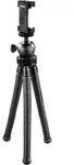 Hama FlexPro Dreibeinstativ 1/4 Zoll Arbeitsh&ouml;he=16 - 27 cm Schwarz F&uuml;r Smartphones