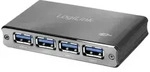 LogiLink UA0282 USB-Hub 4 Port USB-A USB 3.0 5 GBit/s mit Aluminiumgeh&auml;use, mit
