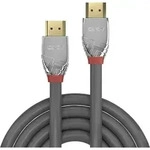 LINDY HDMI Anschlusskabel HDMI-A Stecker, HDMI-A Stecker 10.00m Grau 37876 4K UHD