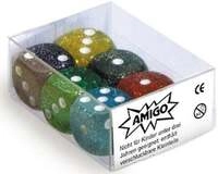 W&uuml;rfel Glitter W06 Set gemischt (Spiel-Zubeh&ouml;r)