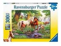 Puzzle Ravensburger Wildpferde am Fluss 300 Teile XXL