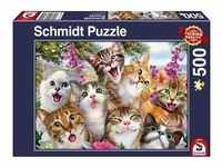 Schmidt Spiele - Katzen-Selfie, 500 Teile