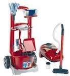 Theo Klein Vileda cleaning trolley + vakuum cleaner