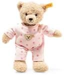 Steiff 241659 - Teddyb&auml;r M&auml;dchen Baby mit Schlafanzug, beige/rosa, 25 cm