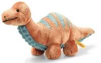 Steiff 087837 - Bronko Brontosaurus, stehend, orange/petrol, Dino, Pl&uuml;sch, 28 cm