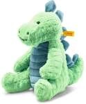 Steiff 087813 - Soft Cuddly Friends Spott Stegosaurus, Dino, gr&uuml;n/petrol, 28 cm