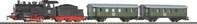 Start-Set mit Bettung Personenzug Dampflok mit Tender