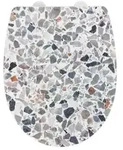 WC-Sitz Mod. Terrazzo High Gloss, aus bruchstabilem Thermoplast
