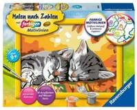 CreArt, Malen nach Zahlen Kinder - K&auml;tzchen im Herbst