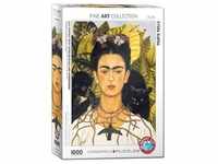 Eurographics 6000-0802 - Selbstbildnis mit Dornenhalsketten und Kolibri von Frida